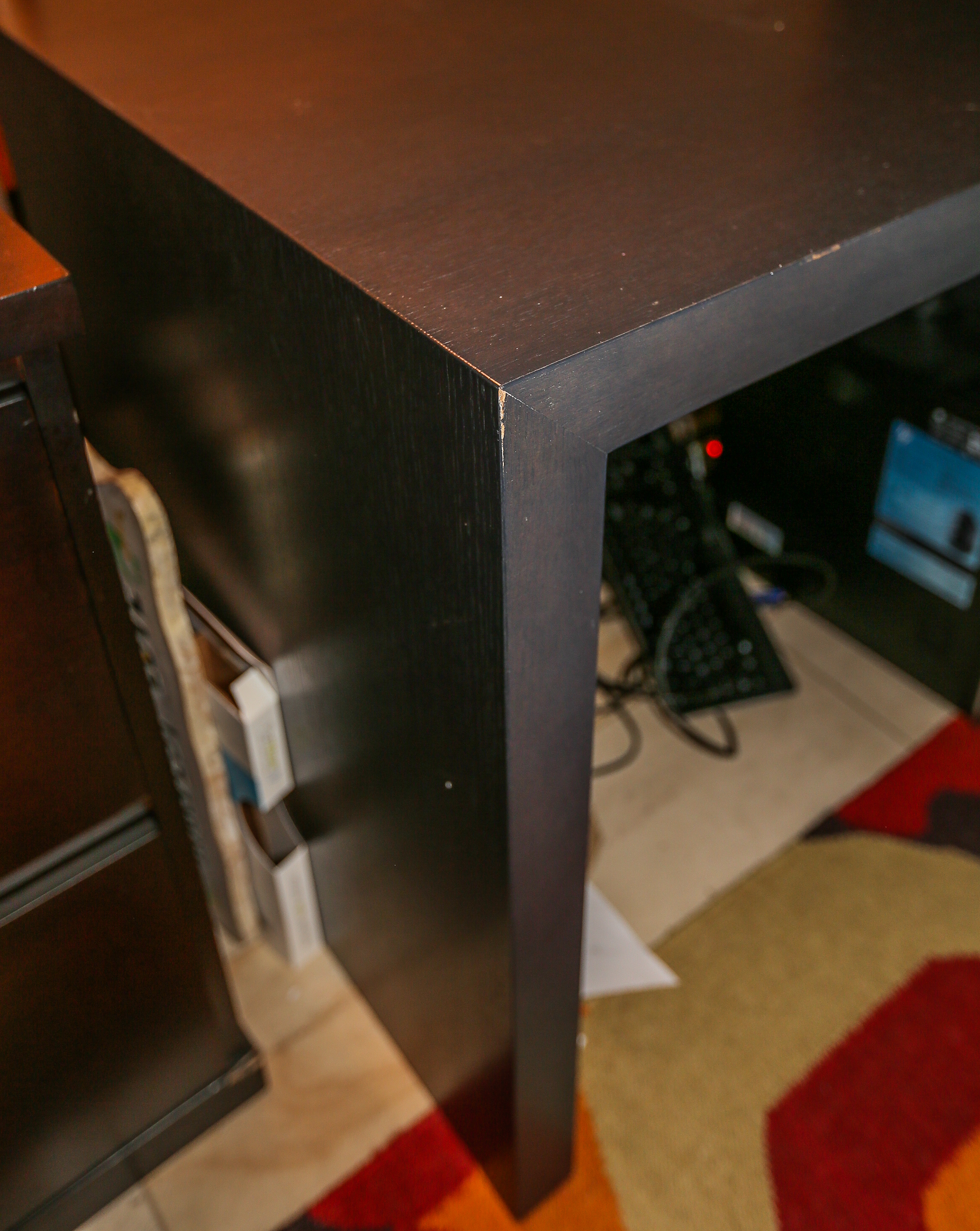 Black Wooden Modern Desk