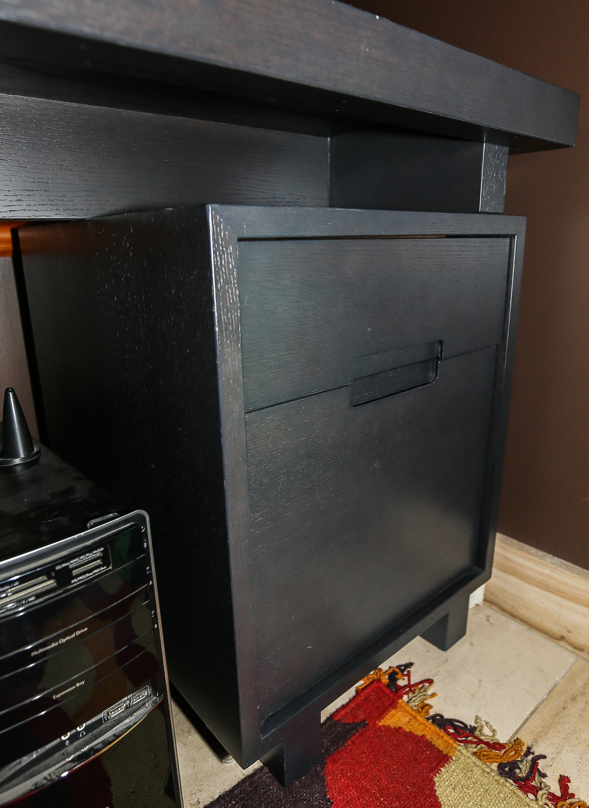 Black Wooden Modern Desk