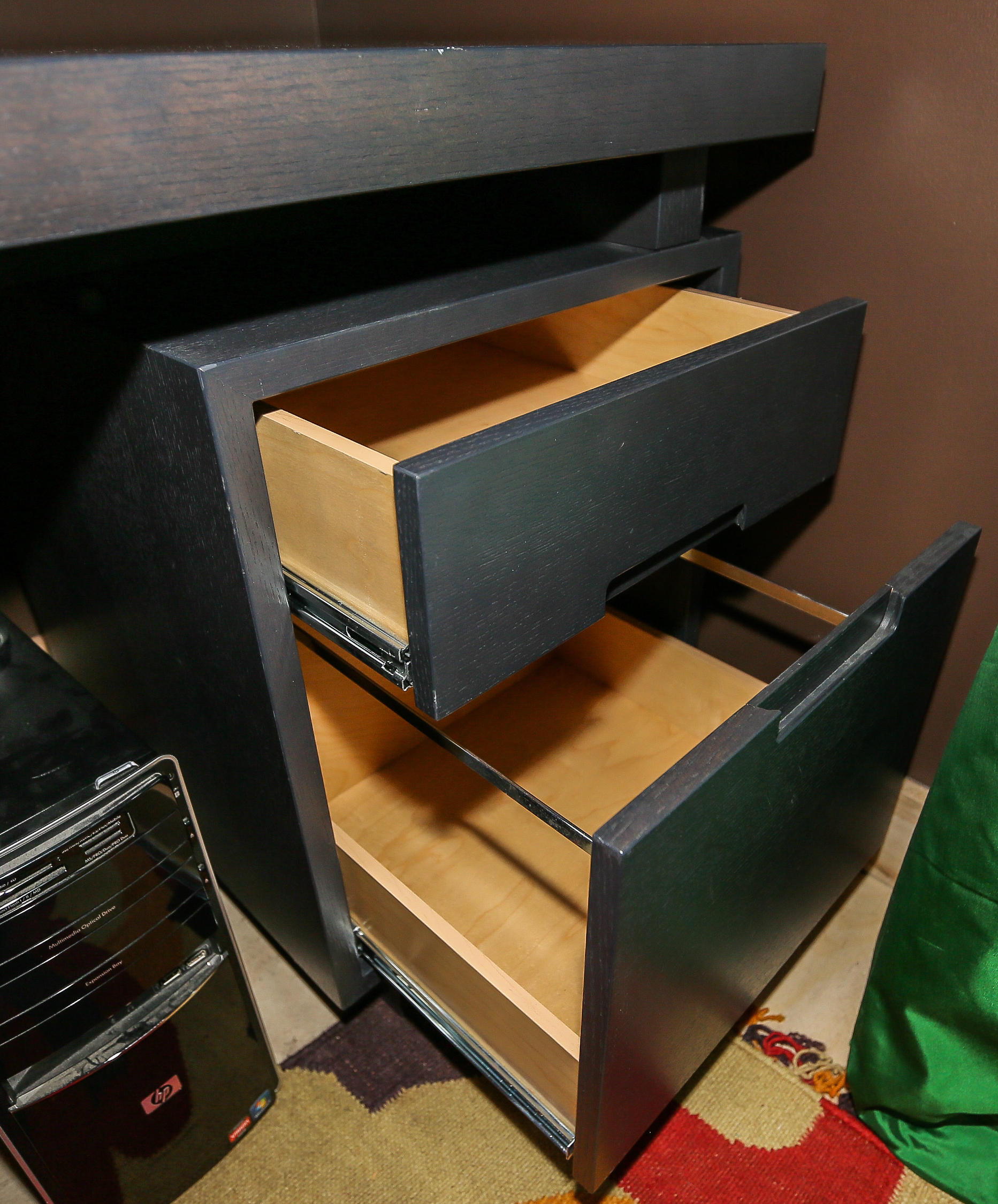 Black Wooden Modern Desk