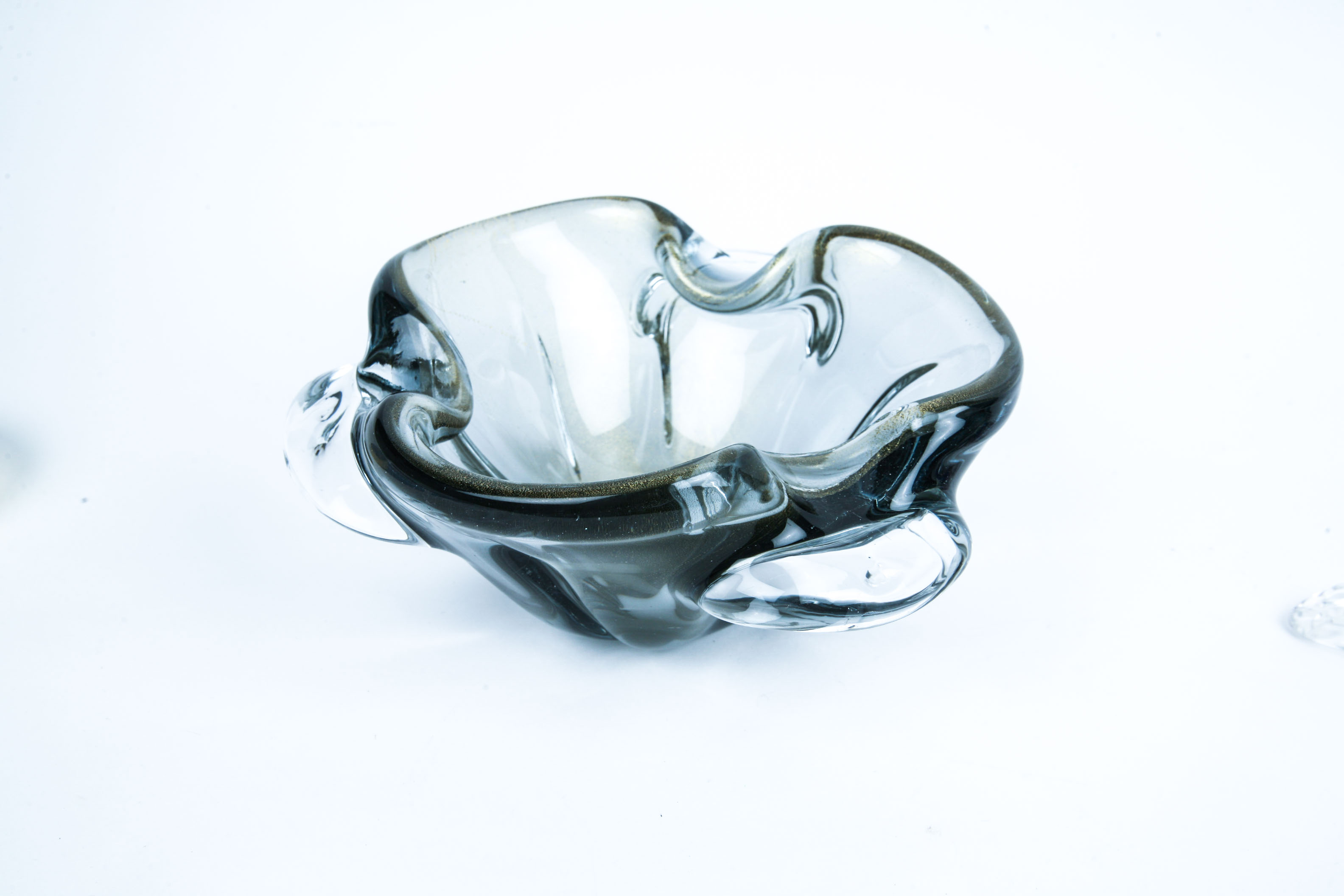 Murano Glass Bowl and Vintage Retro Ash Receiver