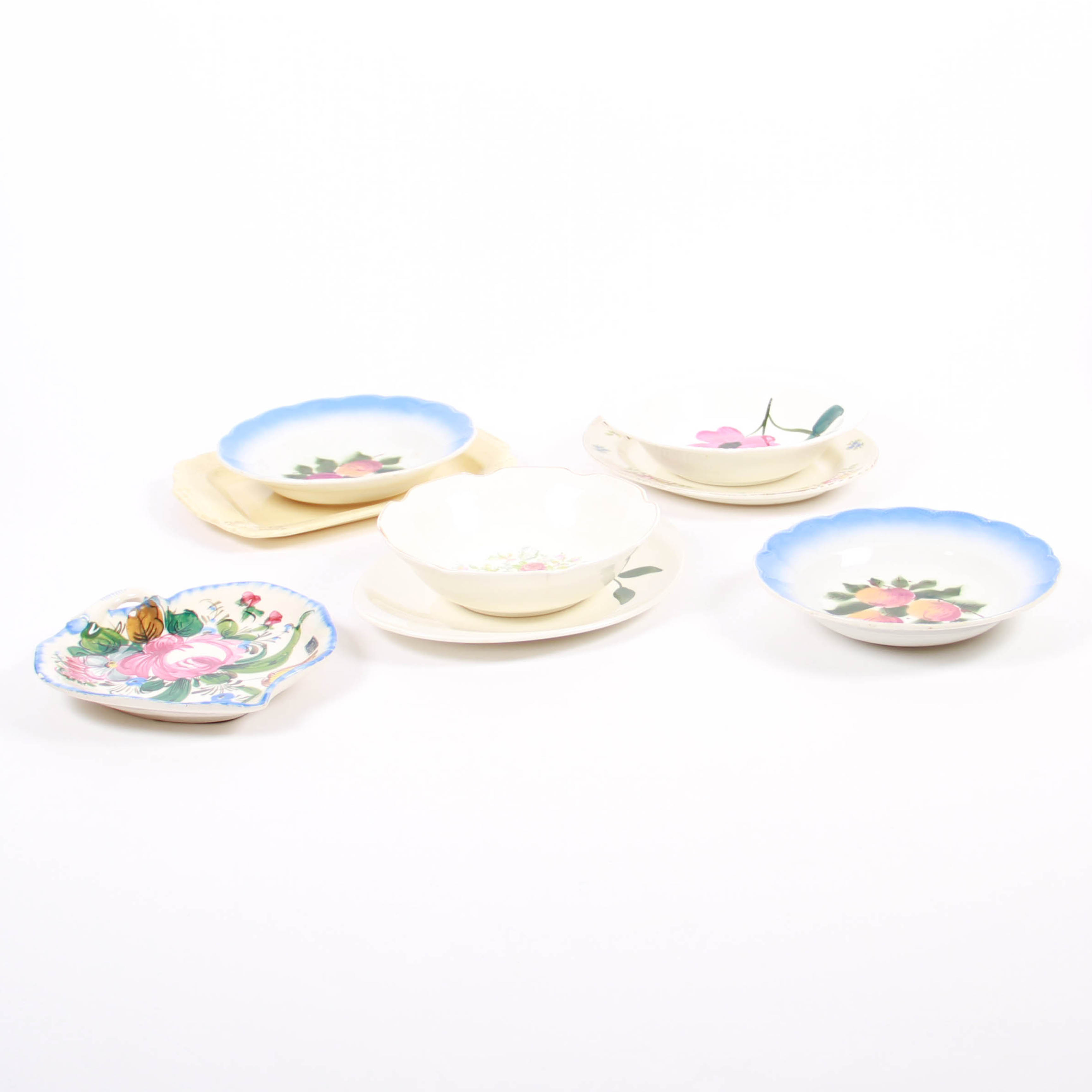 Assortment of Vintage Glazed Ceramics