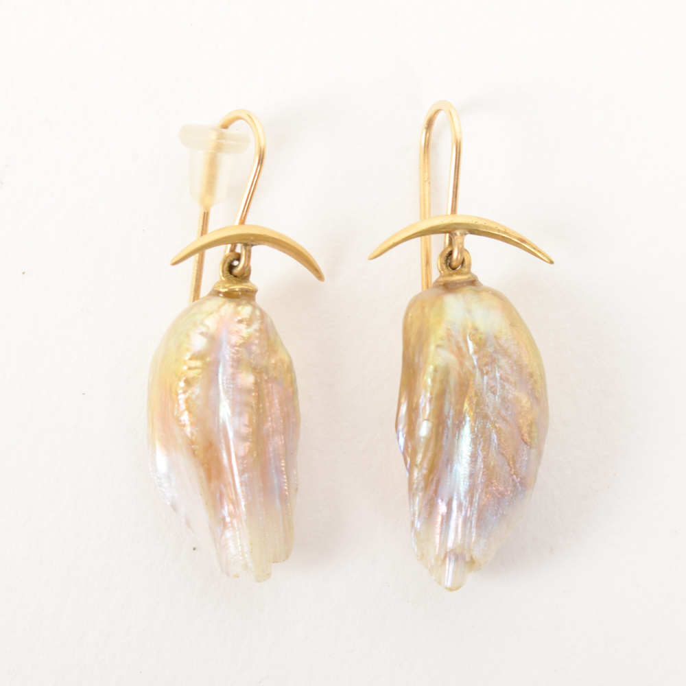 Gabriella Kiss Freshwater Baroque Pearl Earrings
