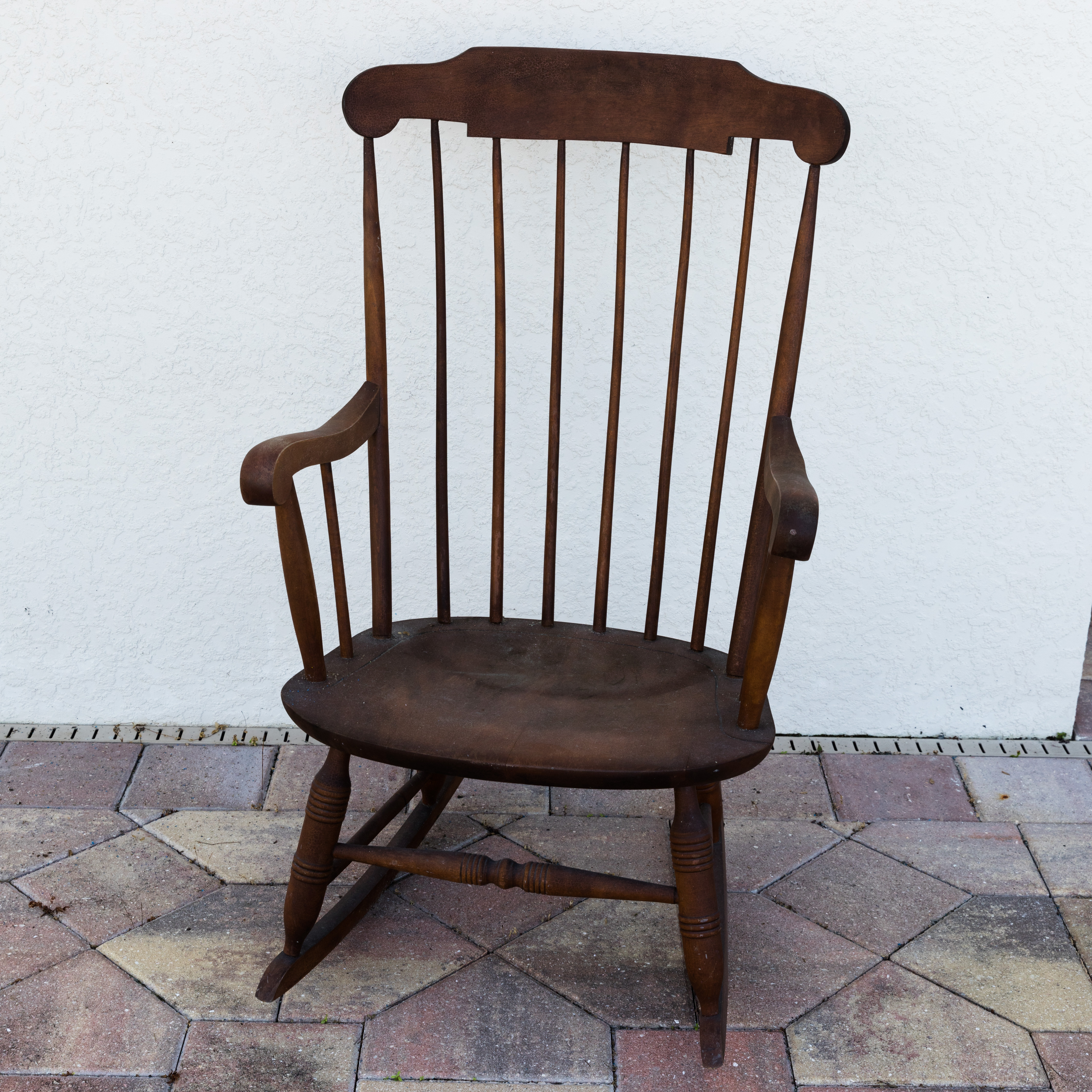 Vintage Spindle Back Rocking Chair
