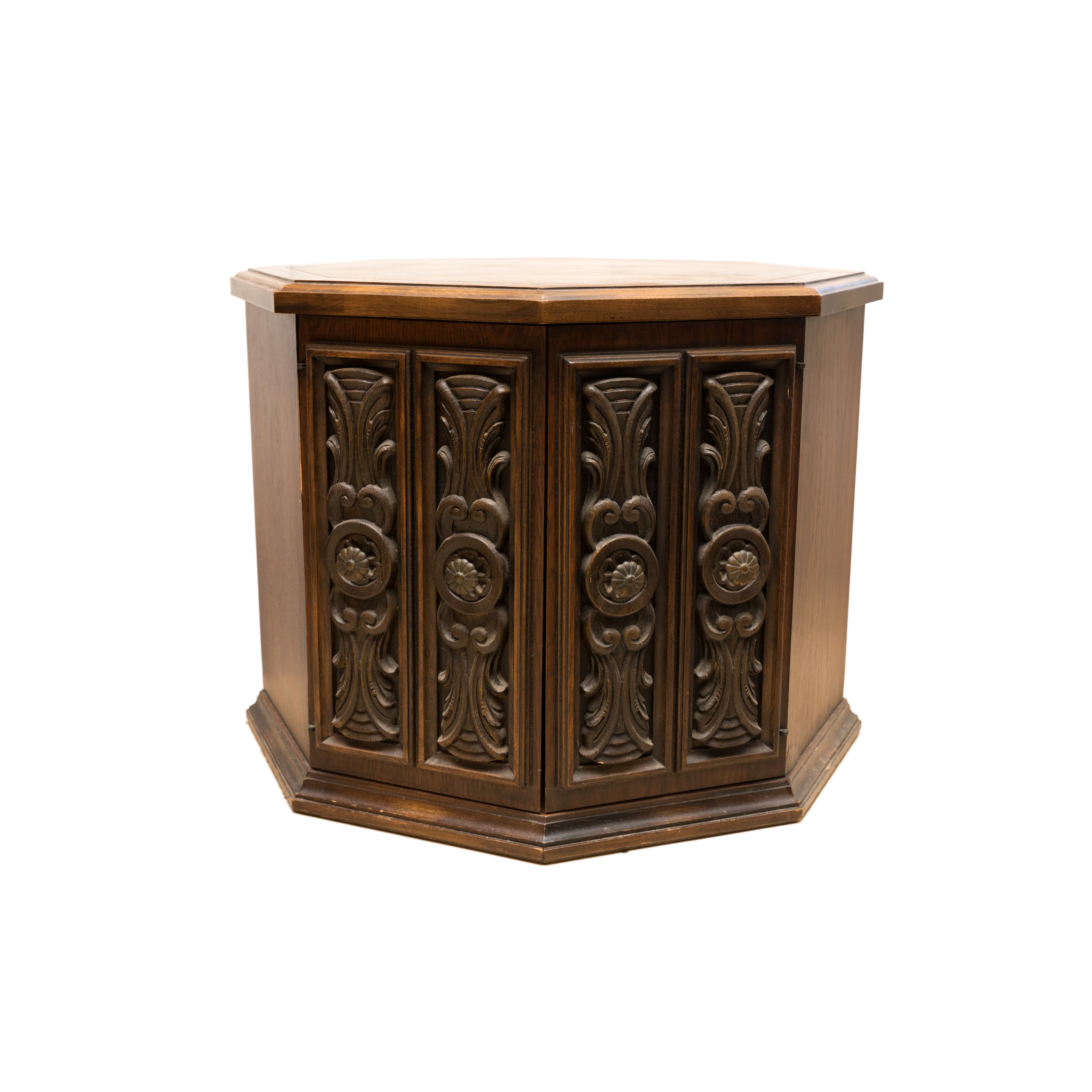 Vintage Octagonal Side Cabinet