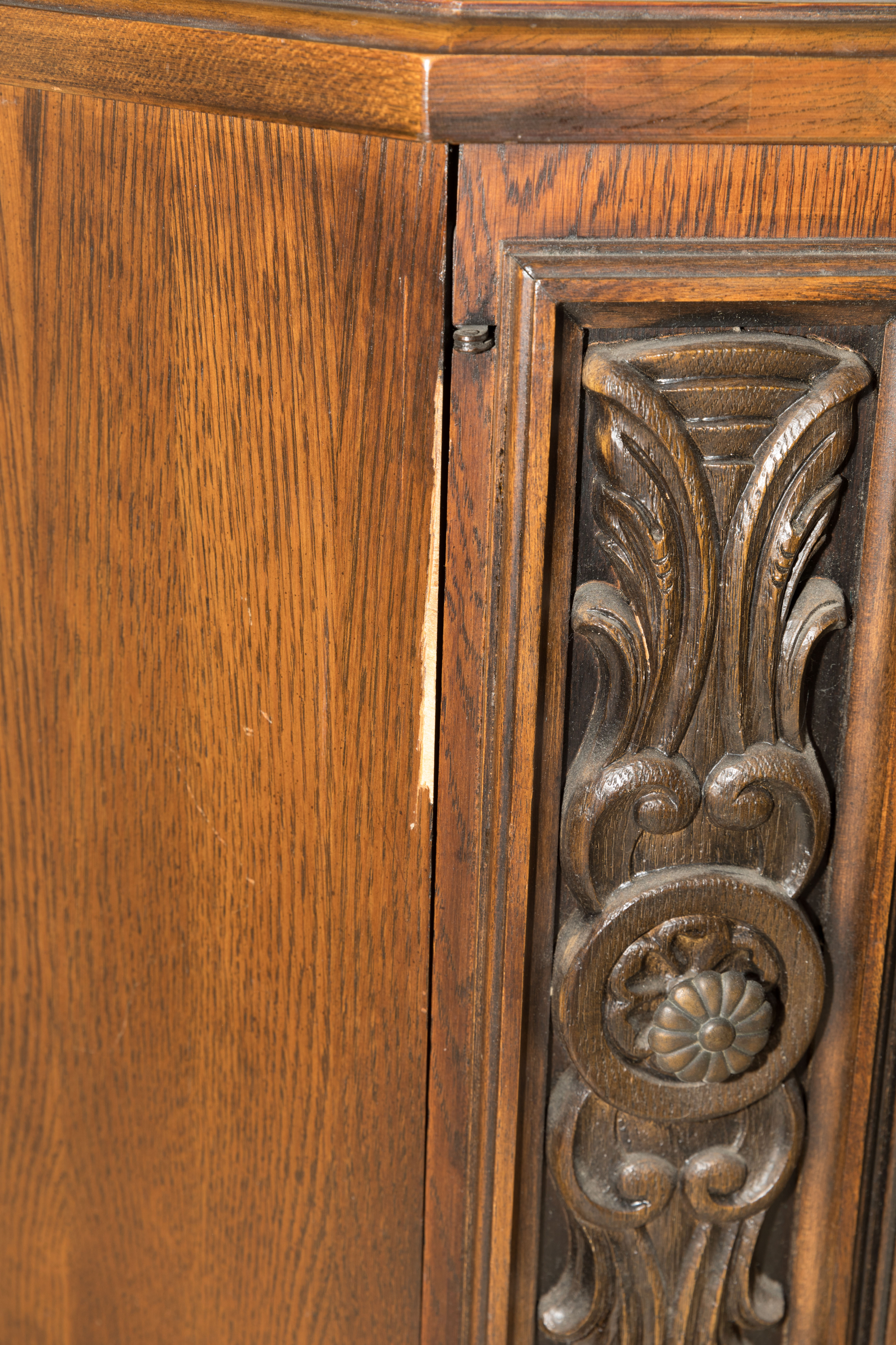 Vintage Octagonal Side Cabinet