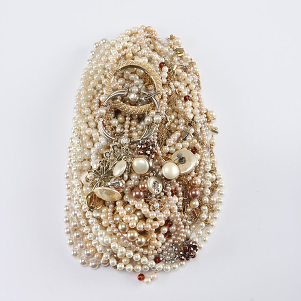 Faux Pearl Costume Jewelry Including Crown Tifari and Marvella Pieces