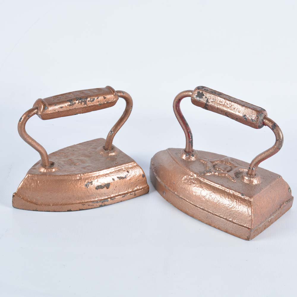 Painted Cast Iron Sad Irons