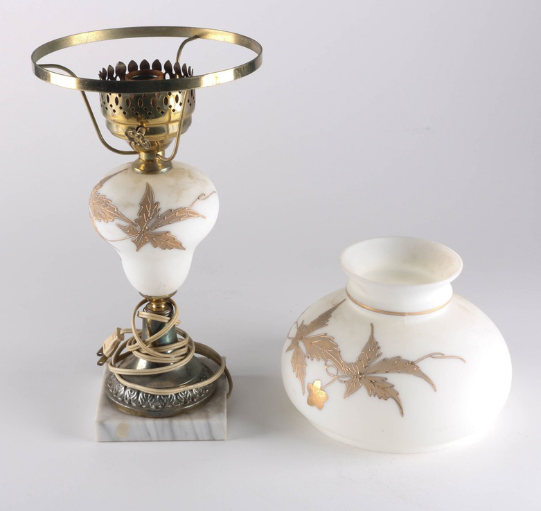 Embellished Victorian Style Hurricane Lamp