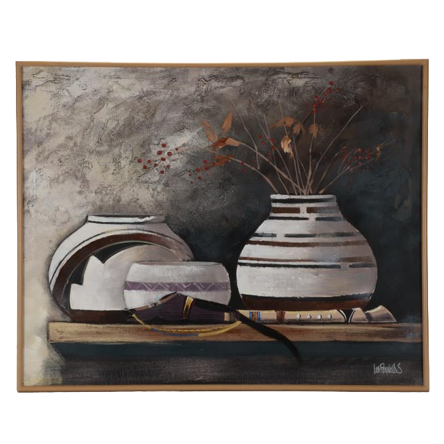 Lee Reynolds Original Acrylic Southwestern Still Life on Canvas