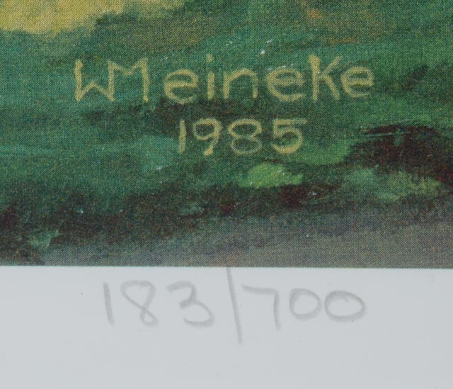 Wayne Meineke Signed Limited Edition Offset Lithograph