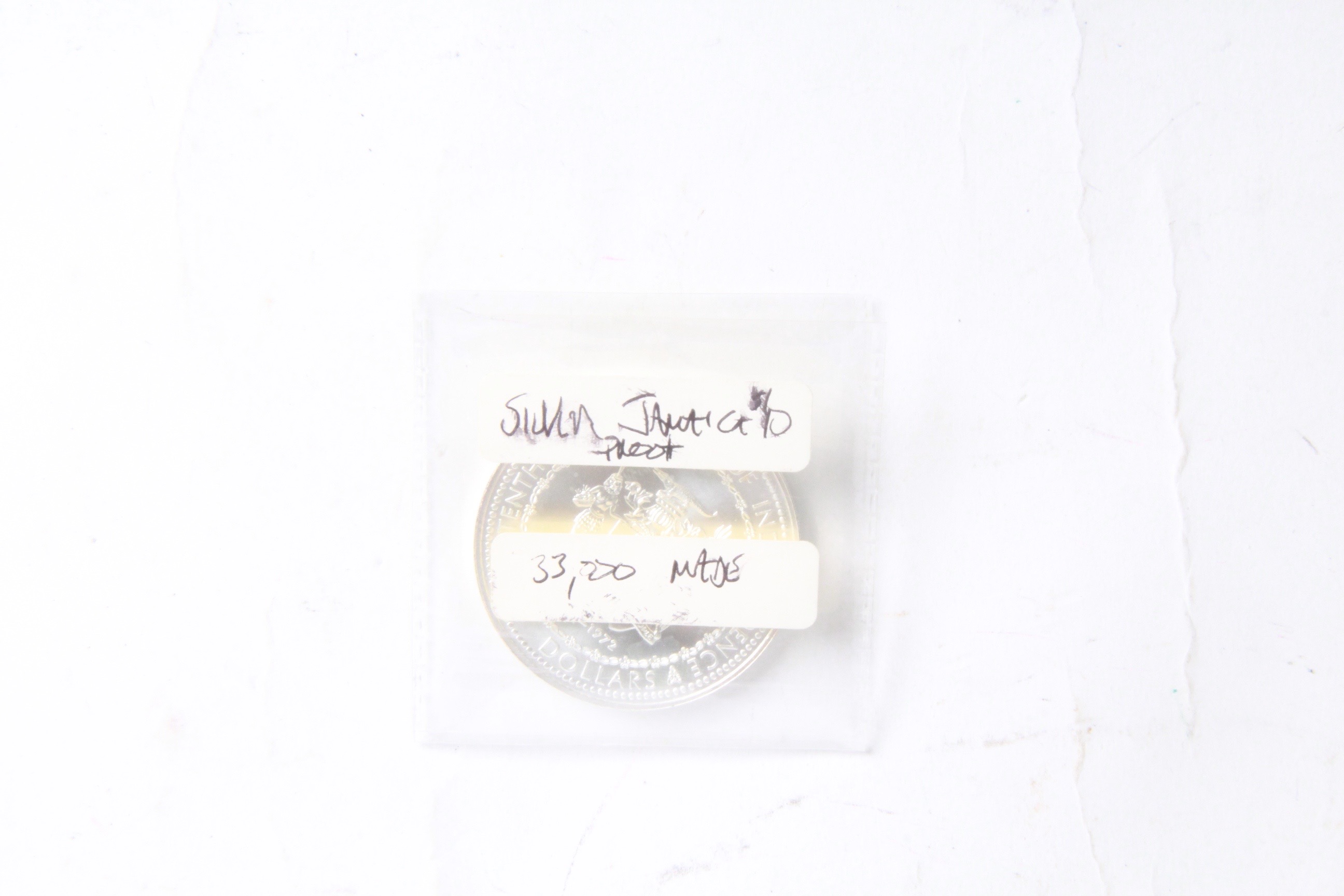 1972 Silver Commemorative Jamaican Ten Dollar Proof Coin