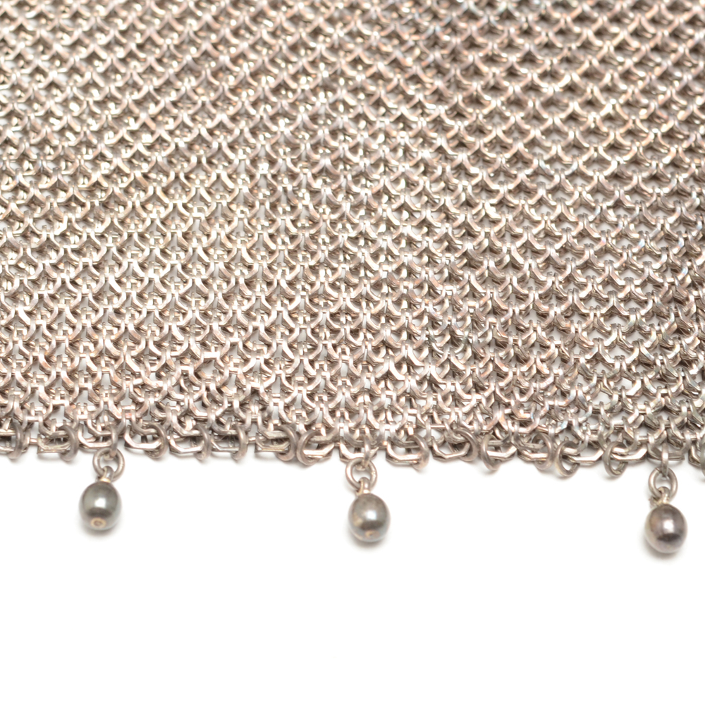 Vintage Jennings Silver Co. German Silver Mesh Purse