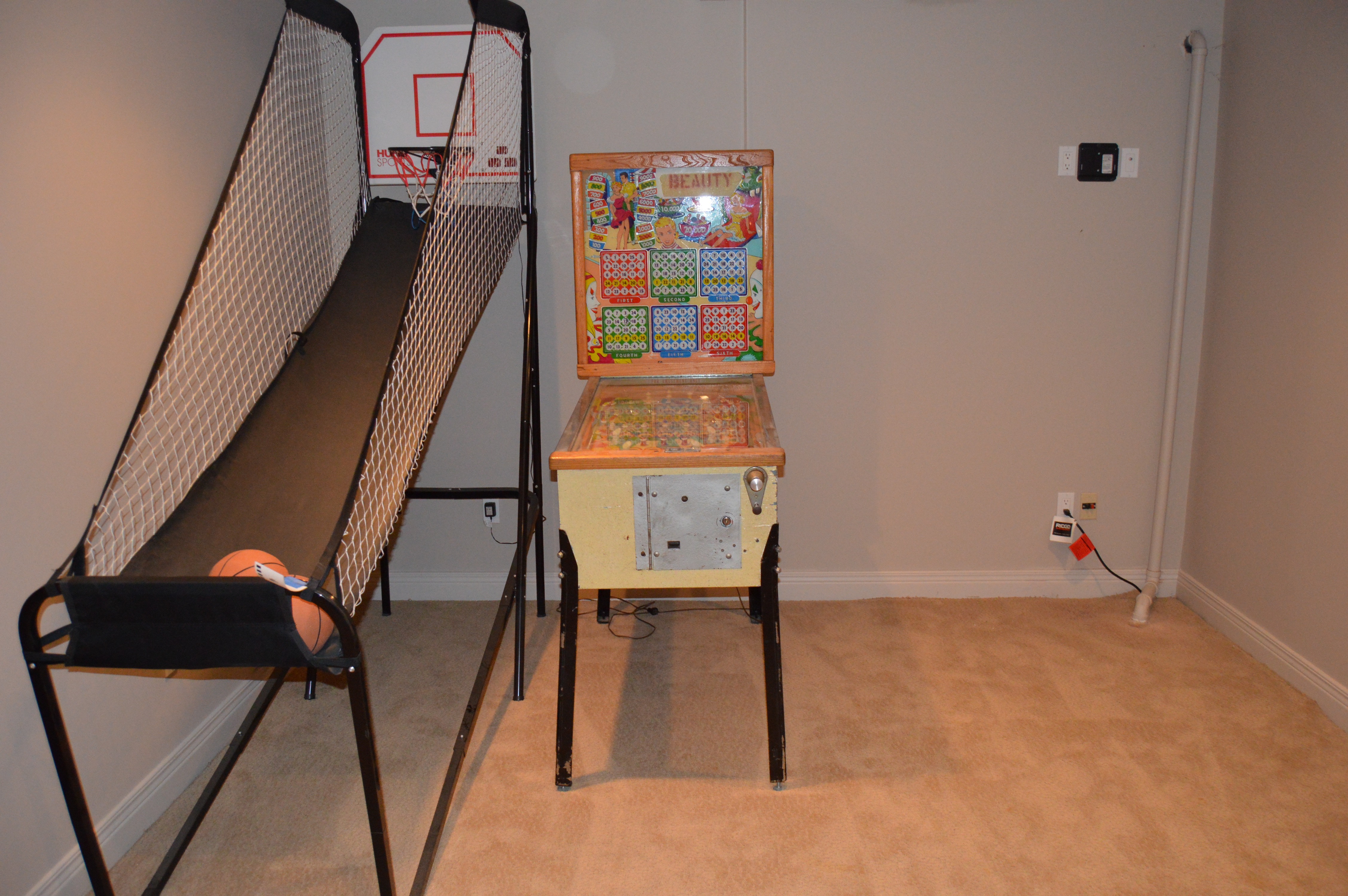 Vintage Pin Ball Machine Circa 1960s