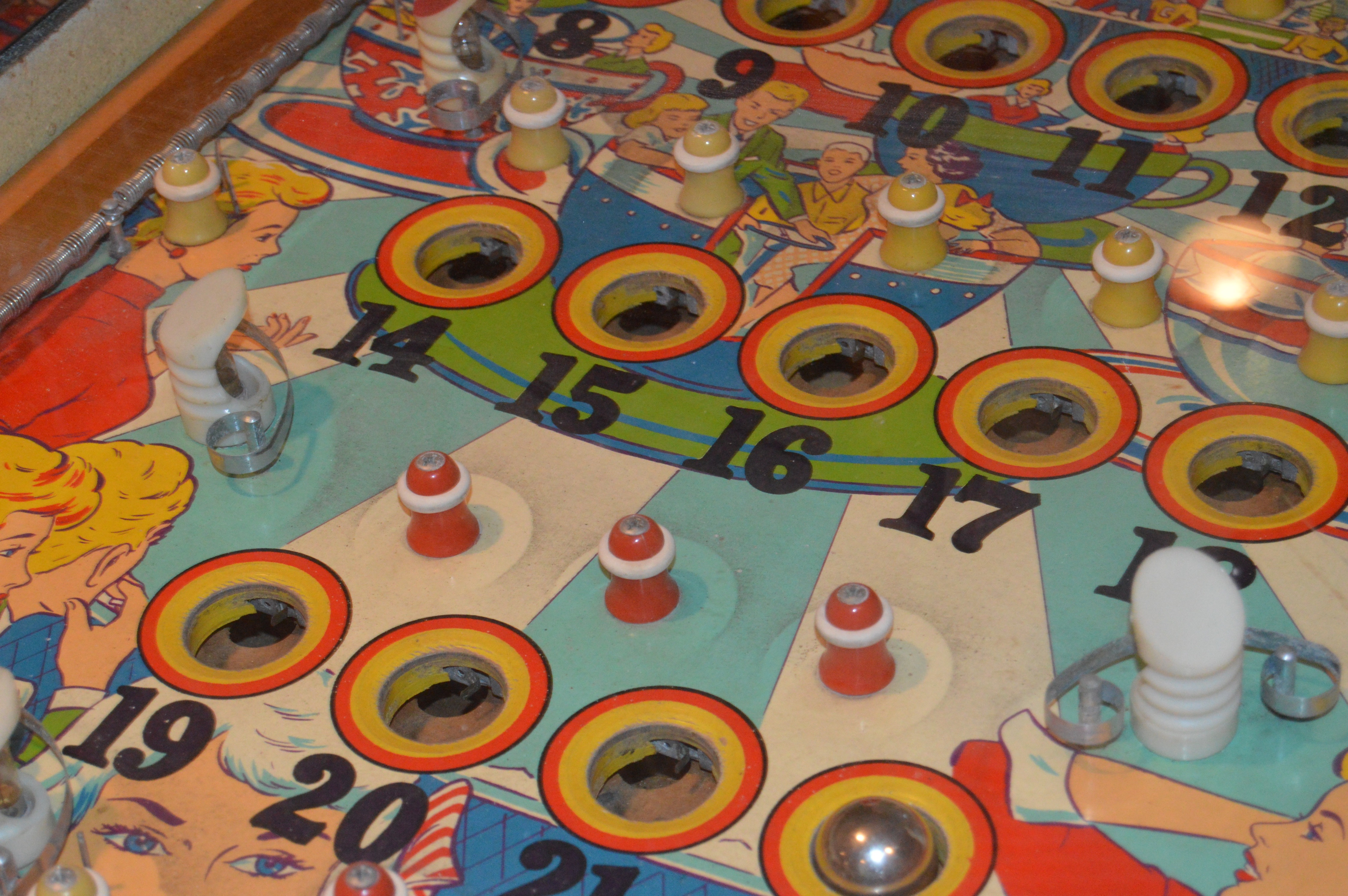 Vintage Pin Ball Machine Circa 1960s