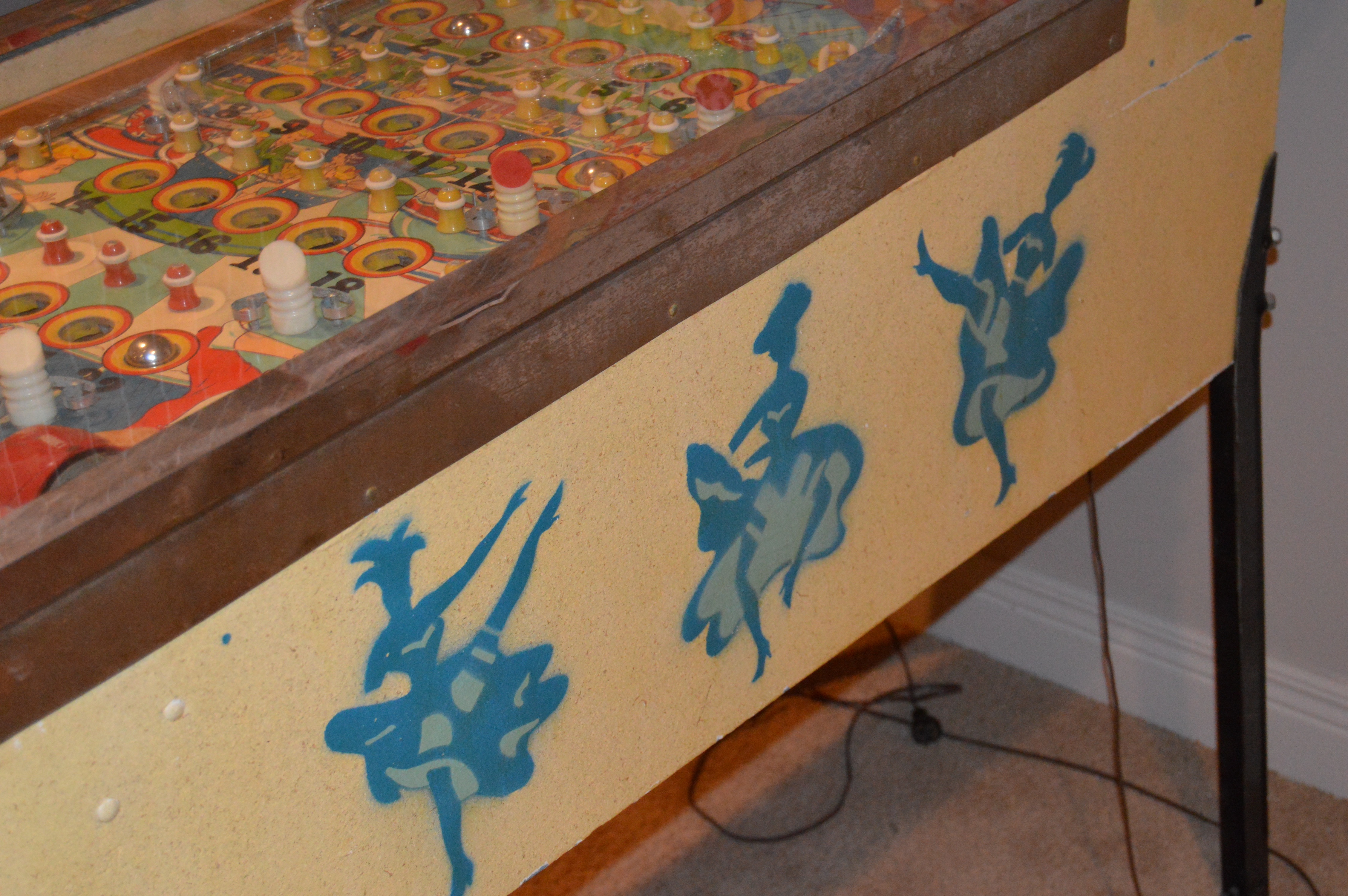 Vintage Pin Ball Machine Circa 1960s