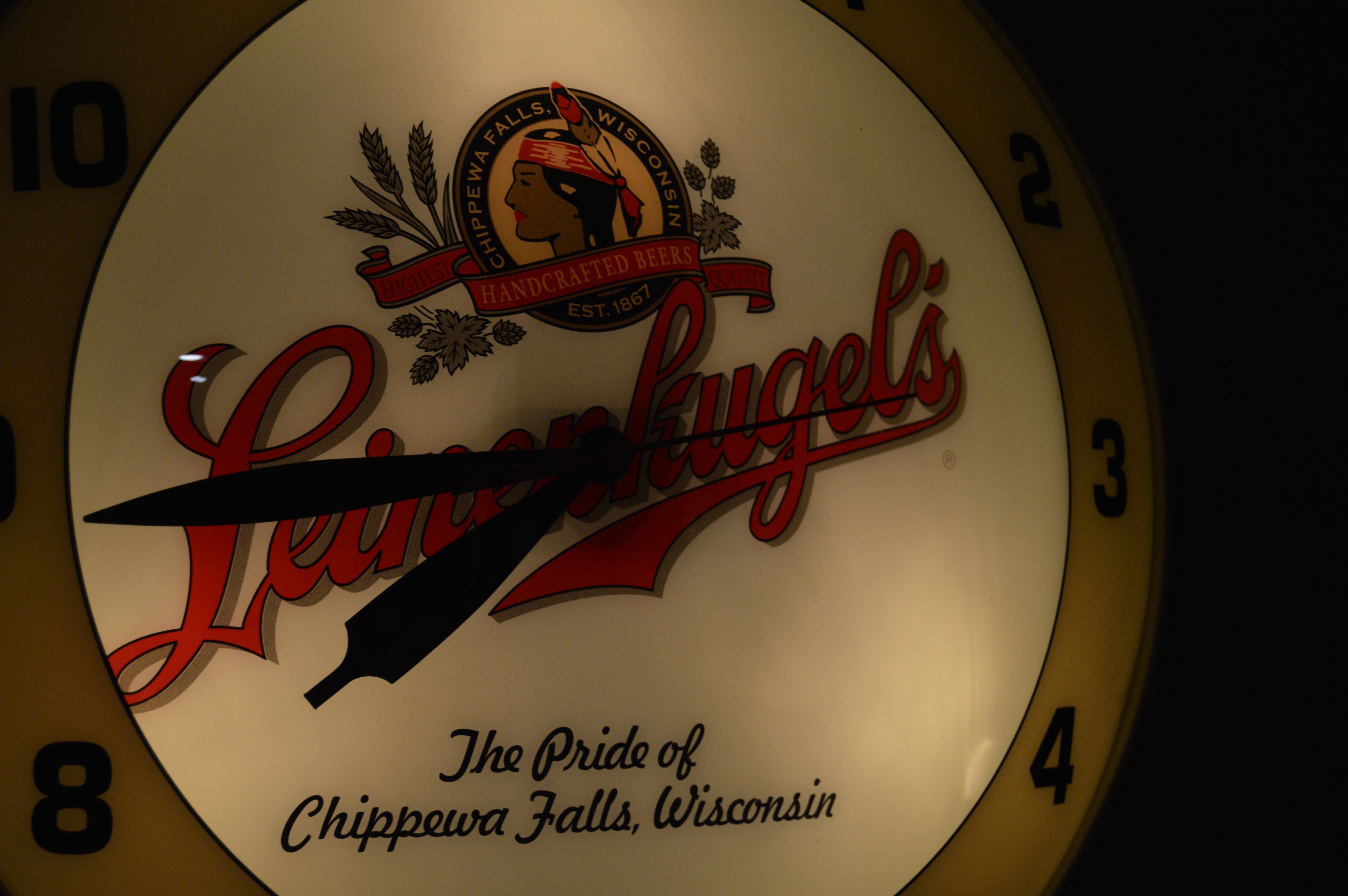Vintage Leinenkugel Beer Wall Clock