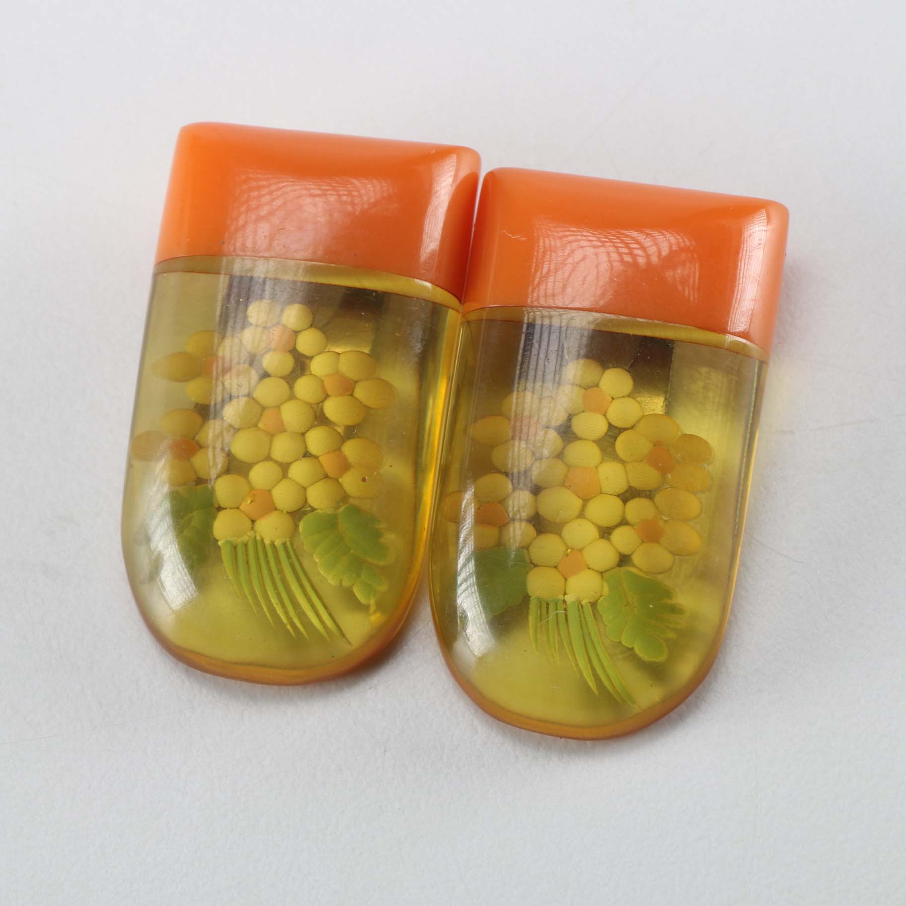 Bakelite Shoe Clips And Bracelet