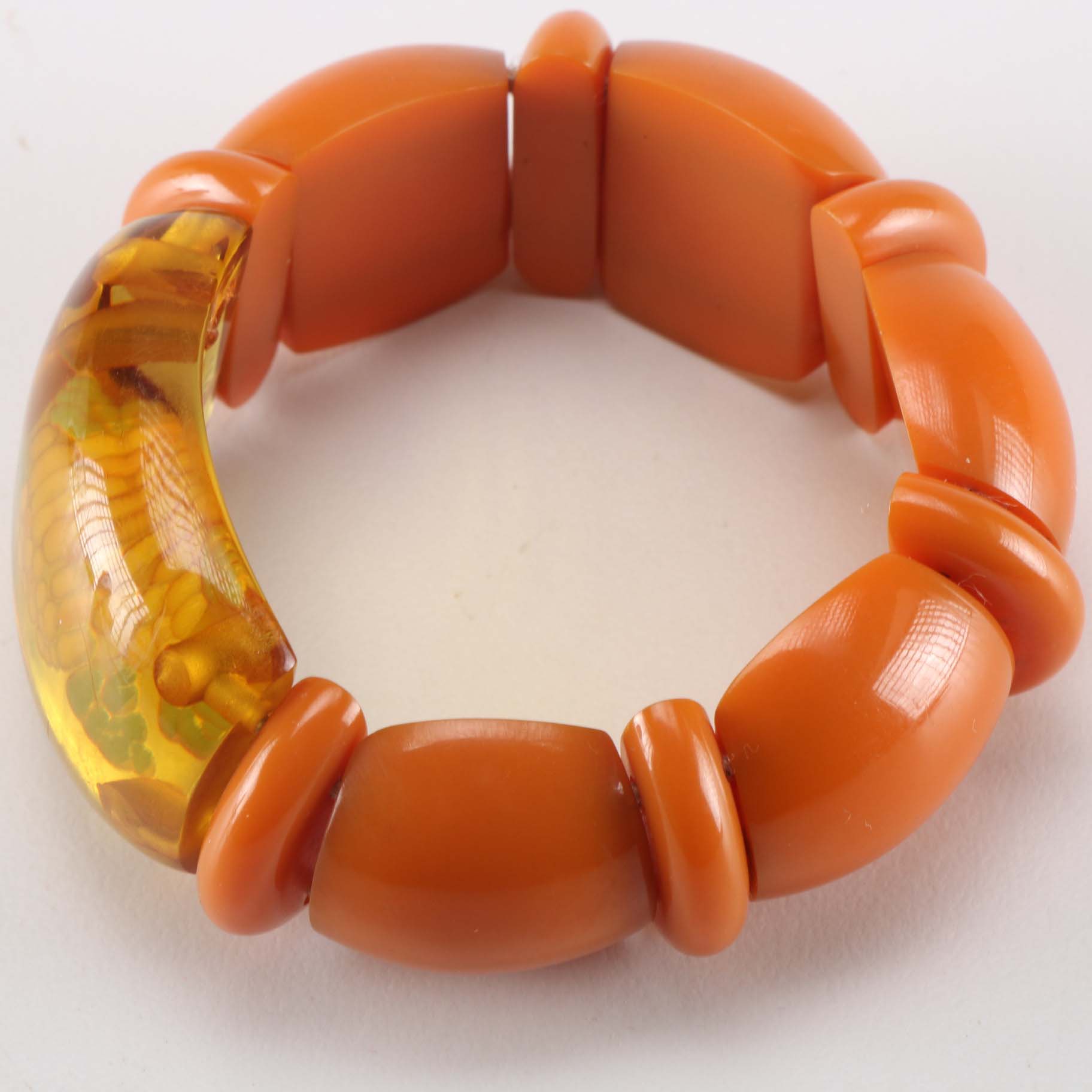 Bakelite Shoe Clips And Bracelet