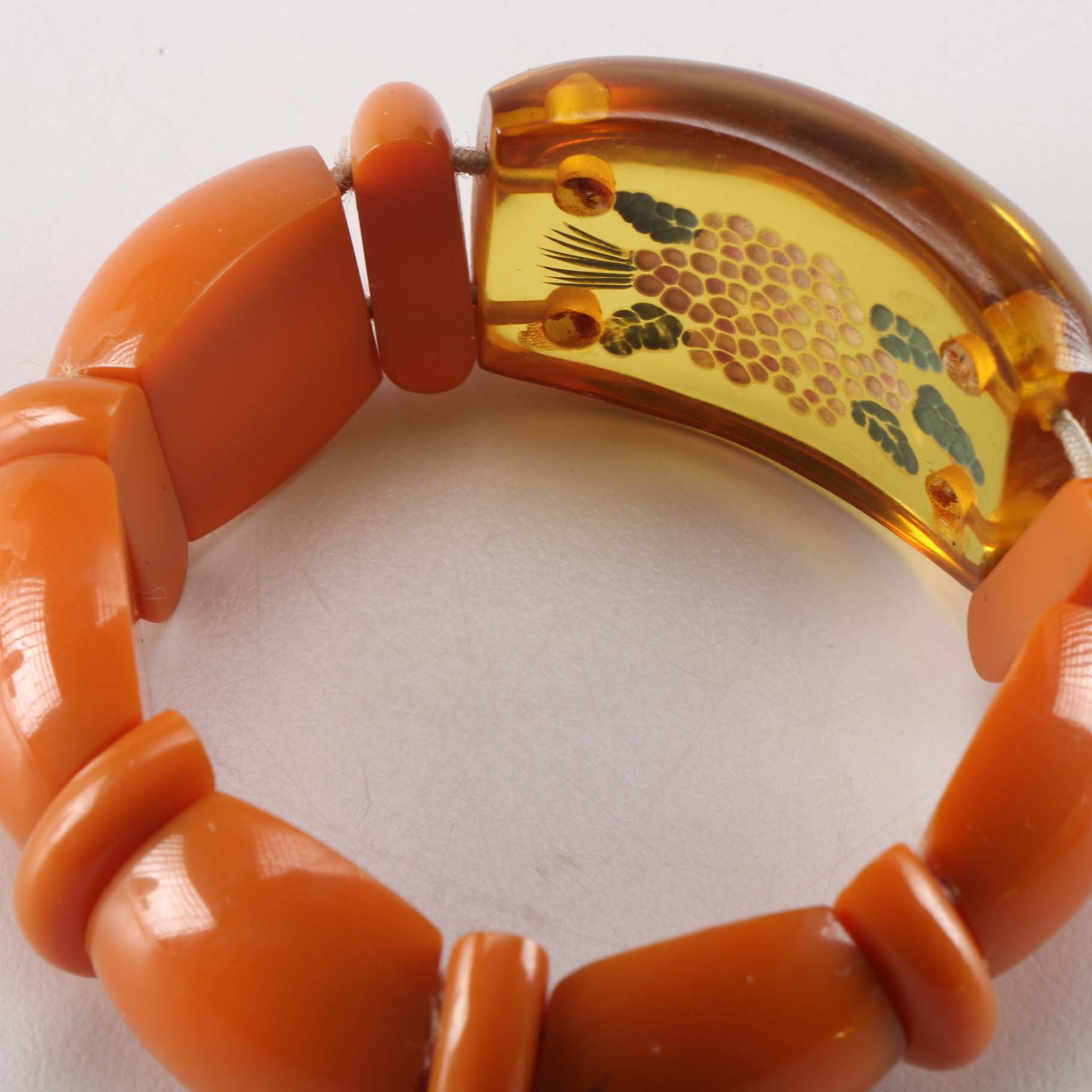 Bakelite Shoe Clips And Bracelet