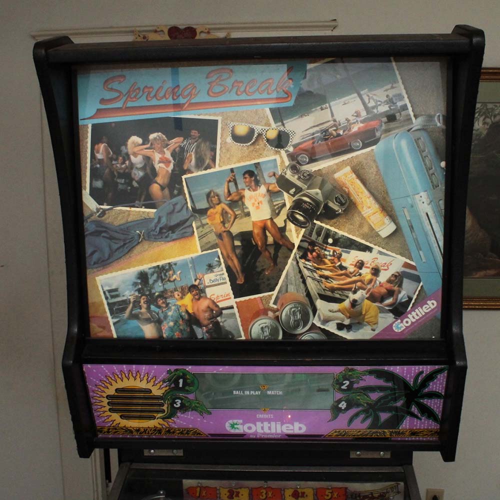 1980s "Spring Break" Pinball Machine