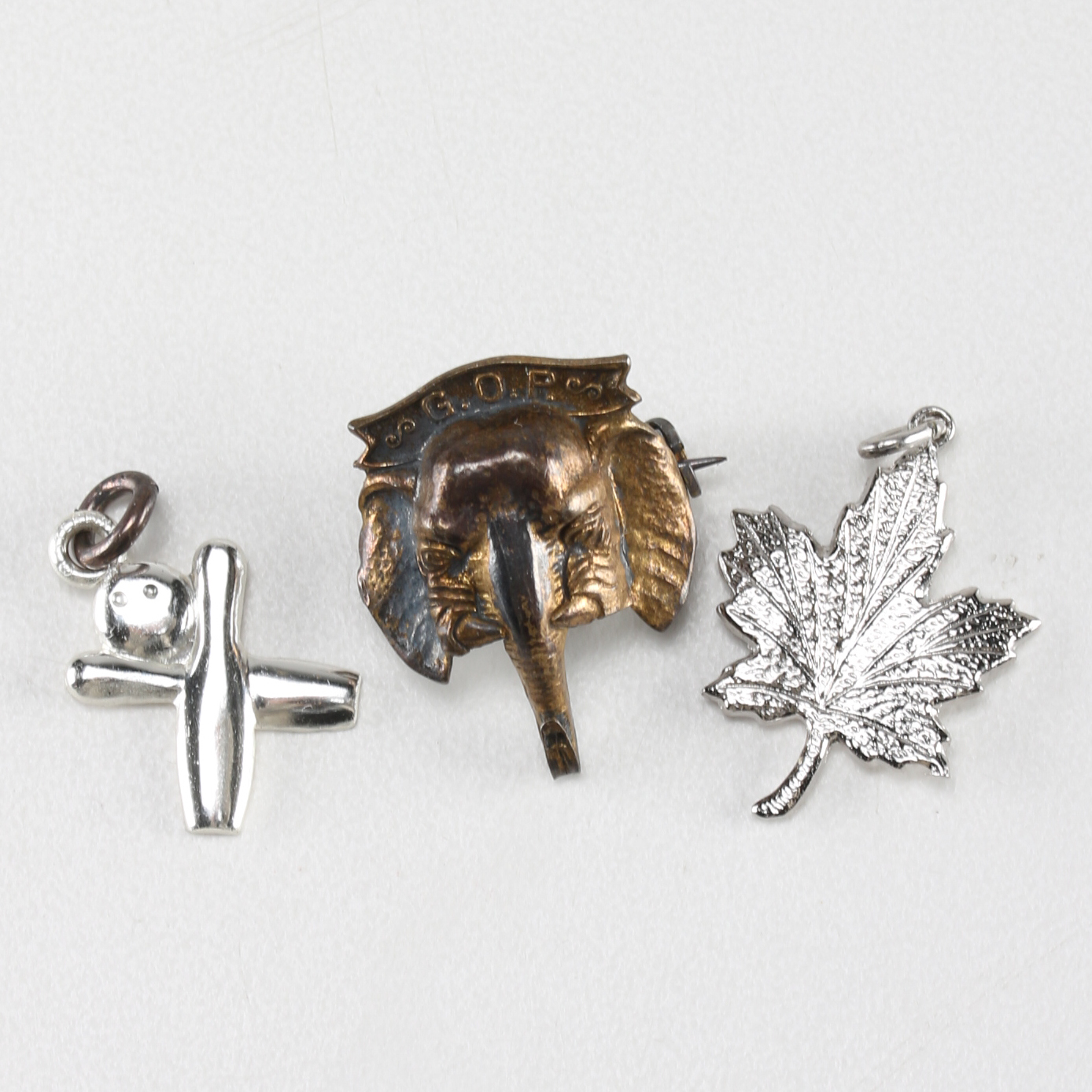 Sterling Assortment Pendants and Pin