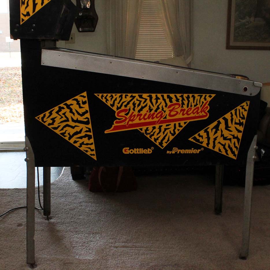 1980s "Spring Break" Pinball Machine