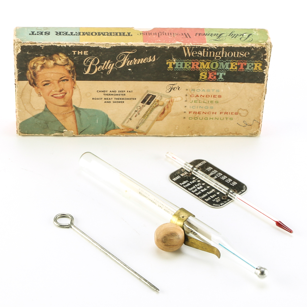 Circa 1950s Betty Furness Westinghouse Thermometer Set