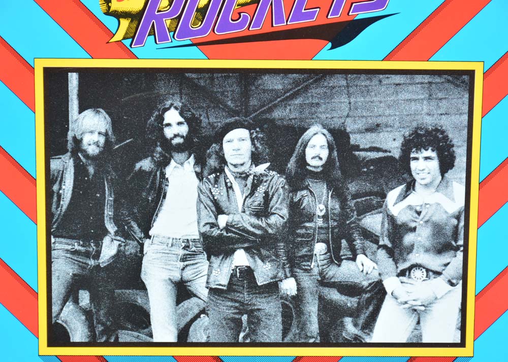 Signed Dennis Loren Concert Poster Featuring the Rockets