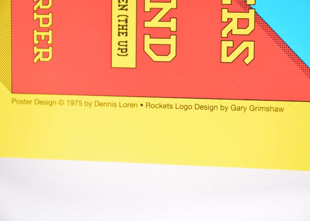 Signed Dennis Loren Concert Poster Featuring the Rockets