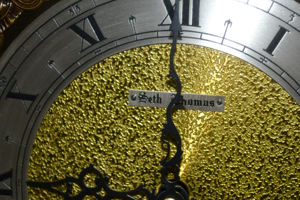 Seth Thomas "Tempus Fugit" Grandmother Clock