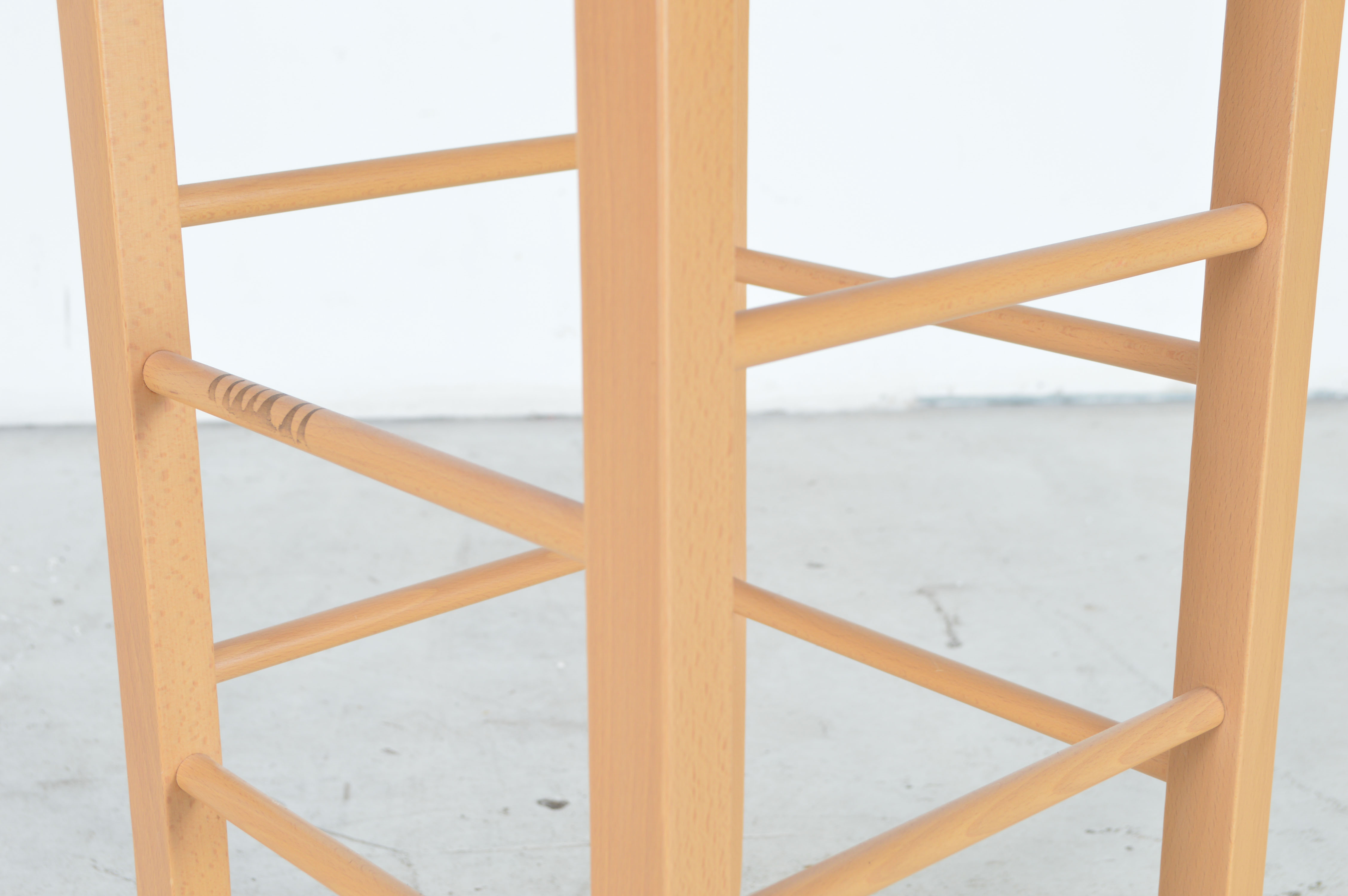 Canvas and Golden Oak Modern Barstool