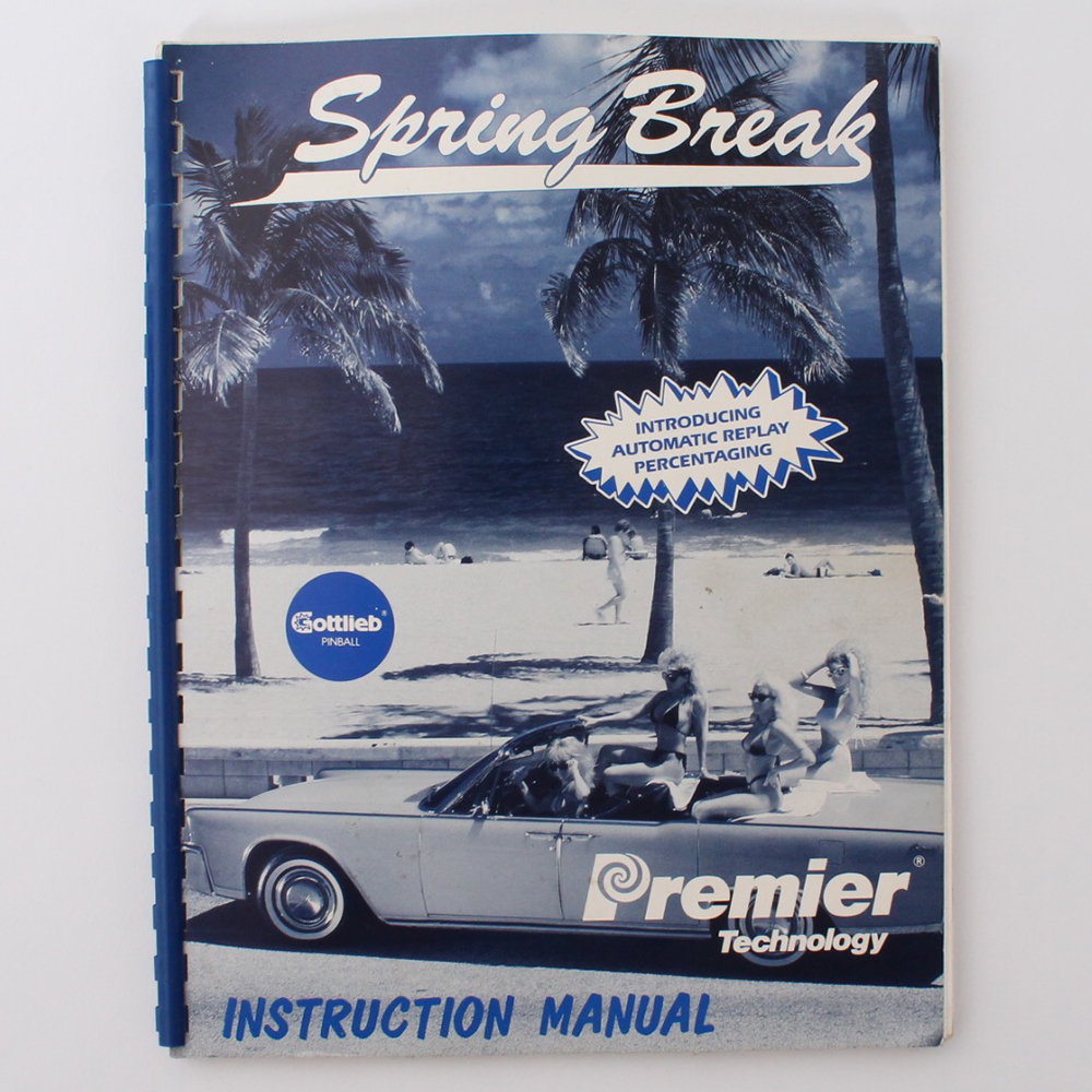 1980s "Spring Break" Pinball Machine