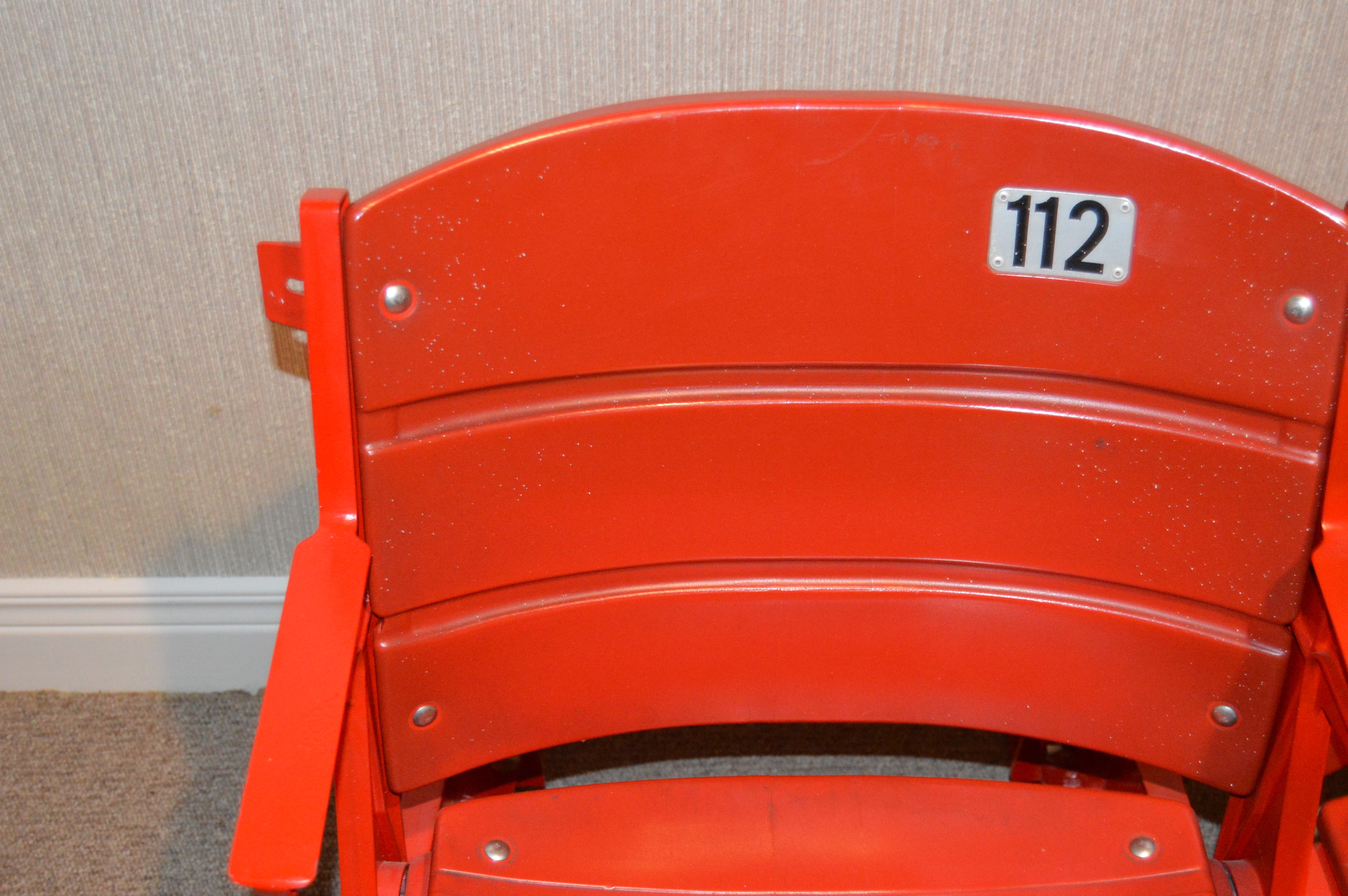 Four Vintage Reds Stadium Seats from Riverfront Stadium