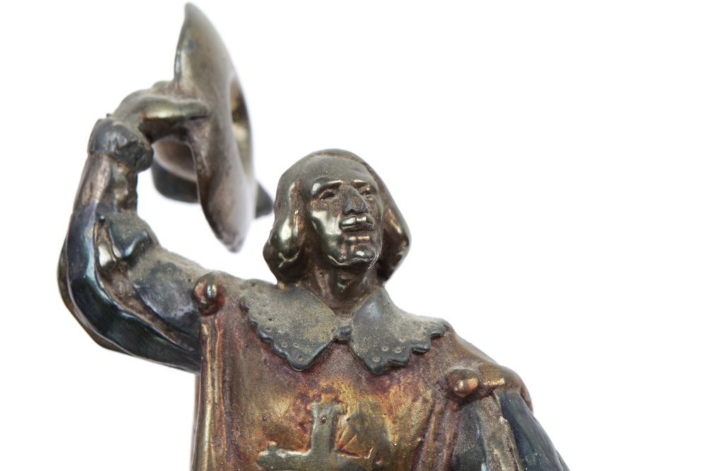 Vintage Paul Herzel Pot Metal Bookends