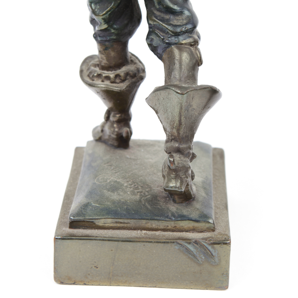 Vintage Paul Herzel Pot Metal Bookends