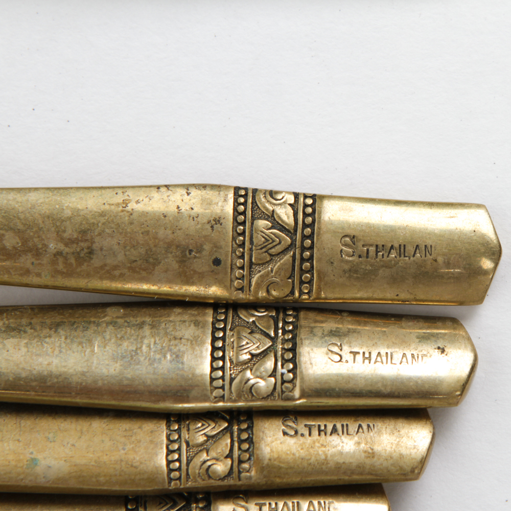 S. Samran Thailand Co., Ltd. Brass Flatware Set