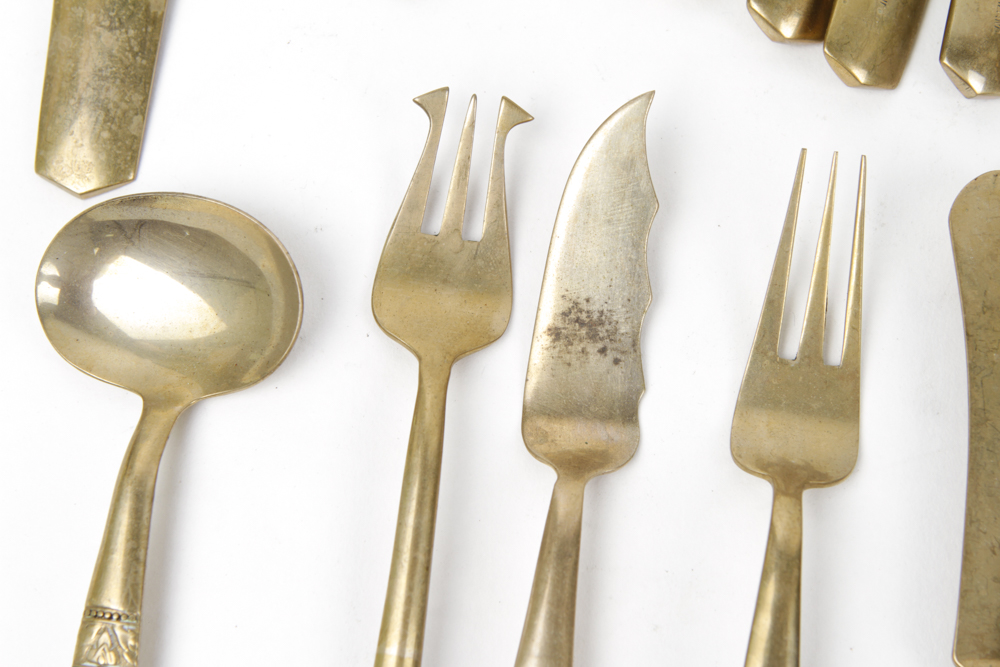 S. Samran Thailand Co., Ltd. Brass Flatware Set