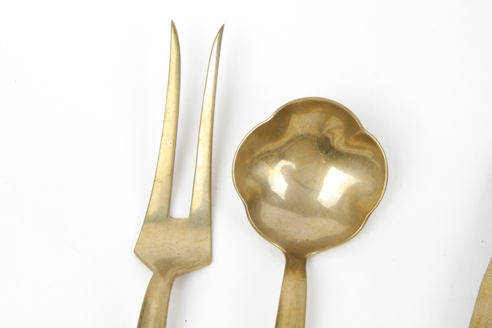 S. Samran Thailand Co., Ltd. Brass Flatware Set