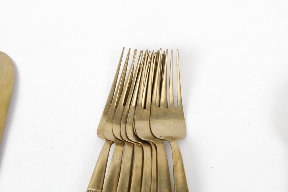 S. Samran Thailand Co., Ltd. Brass Flatware Set