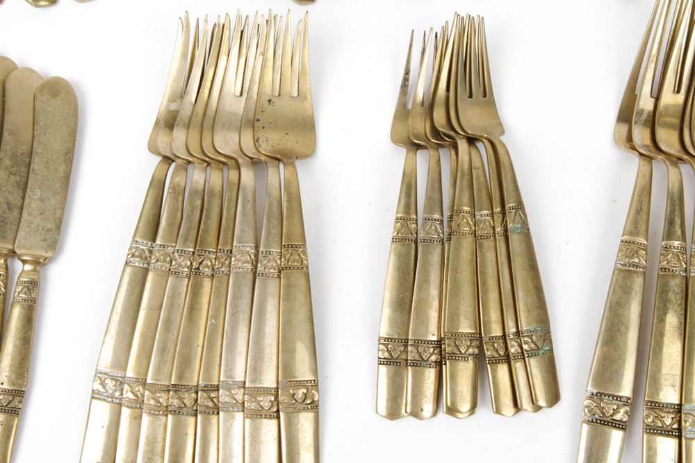 S. Samran Thailand Co., Ltd. Brass Flatware Set