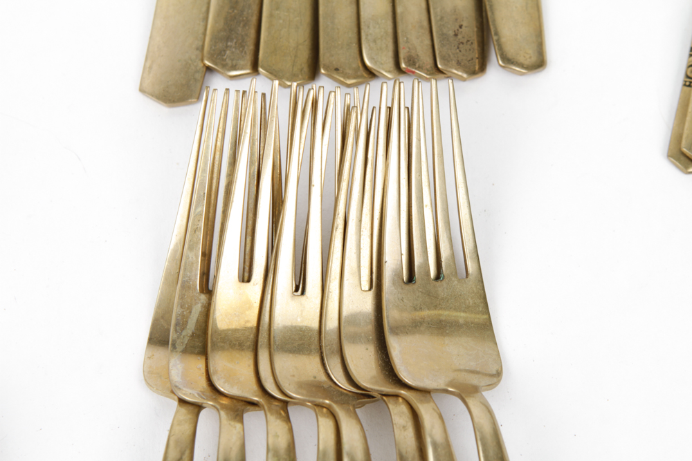 S. Samran Thailand Co., Ltd. Brass Flatware Set