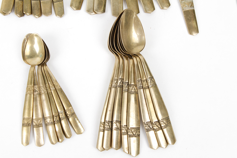S. Samran Thailand Co., Ltd. Brass Flatware Set