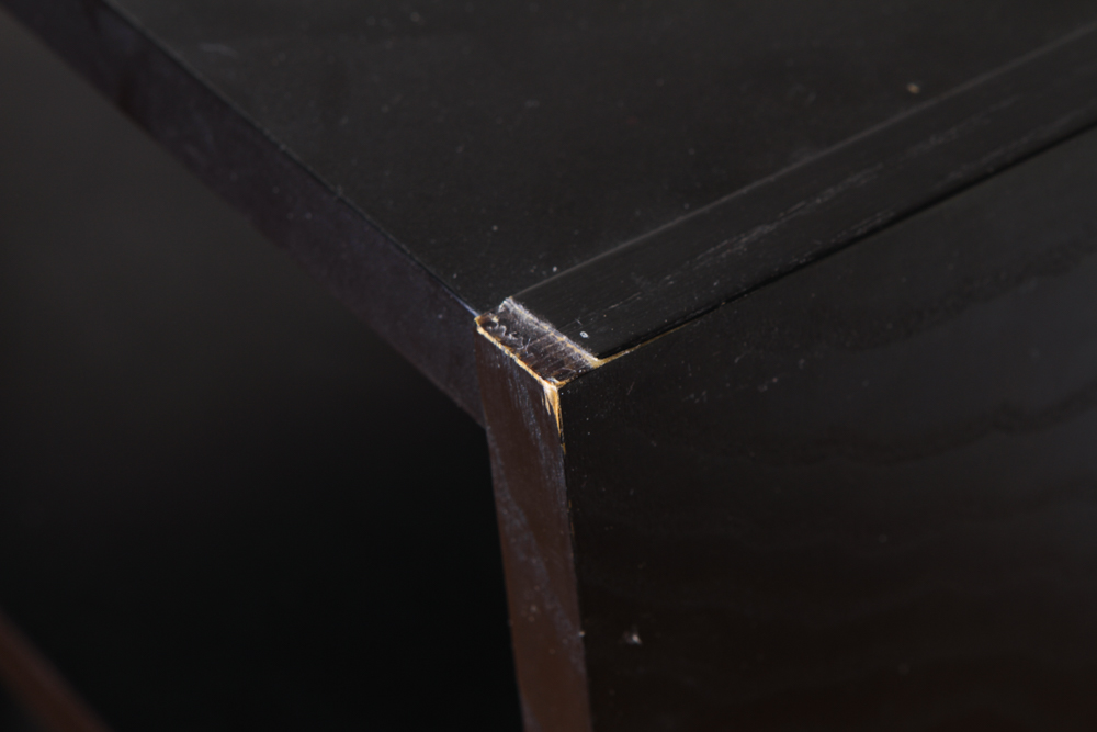 Black Wooden TV Stand