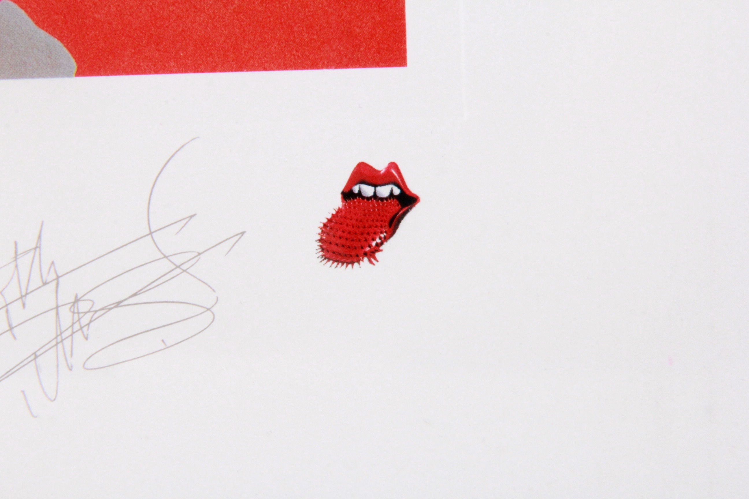 Signed and Numbered Poster of Rolling Stones "Voodoo Lounge Tour"