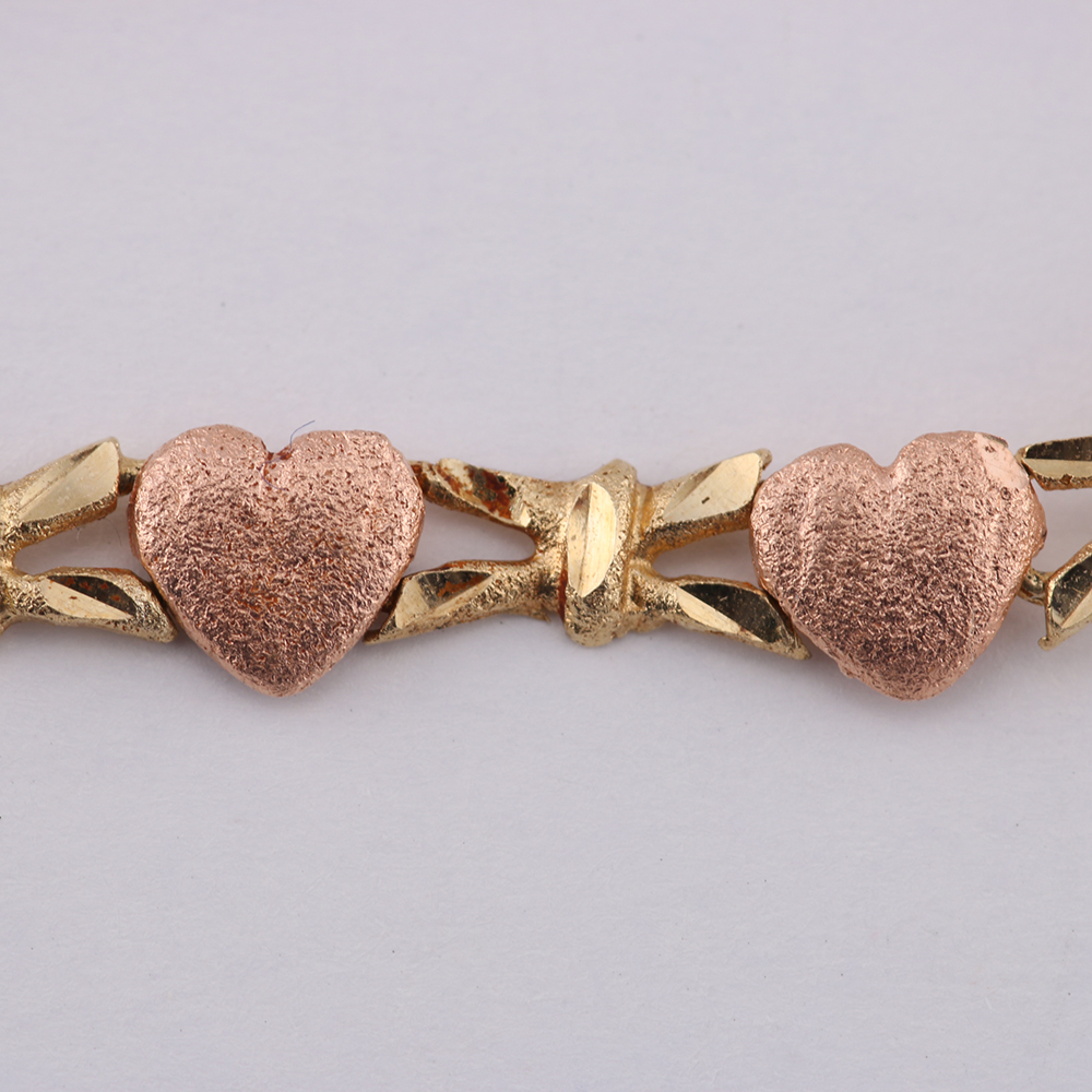 14K Yellow and Rose Gold Bracelet