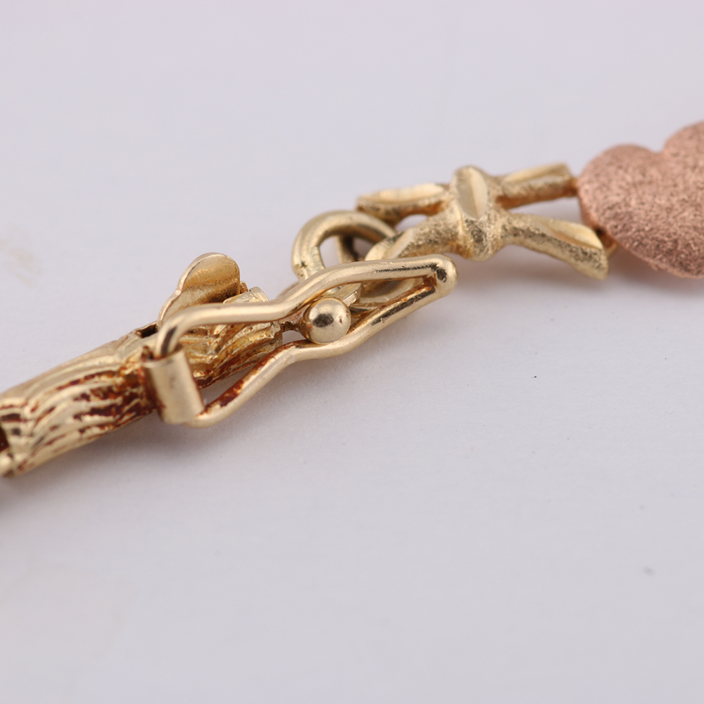 14K Yellow and Rose Gold Bracelet