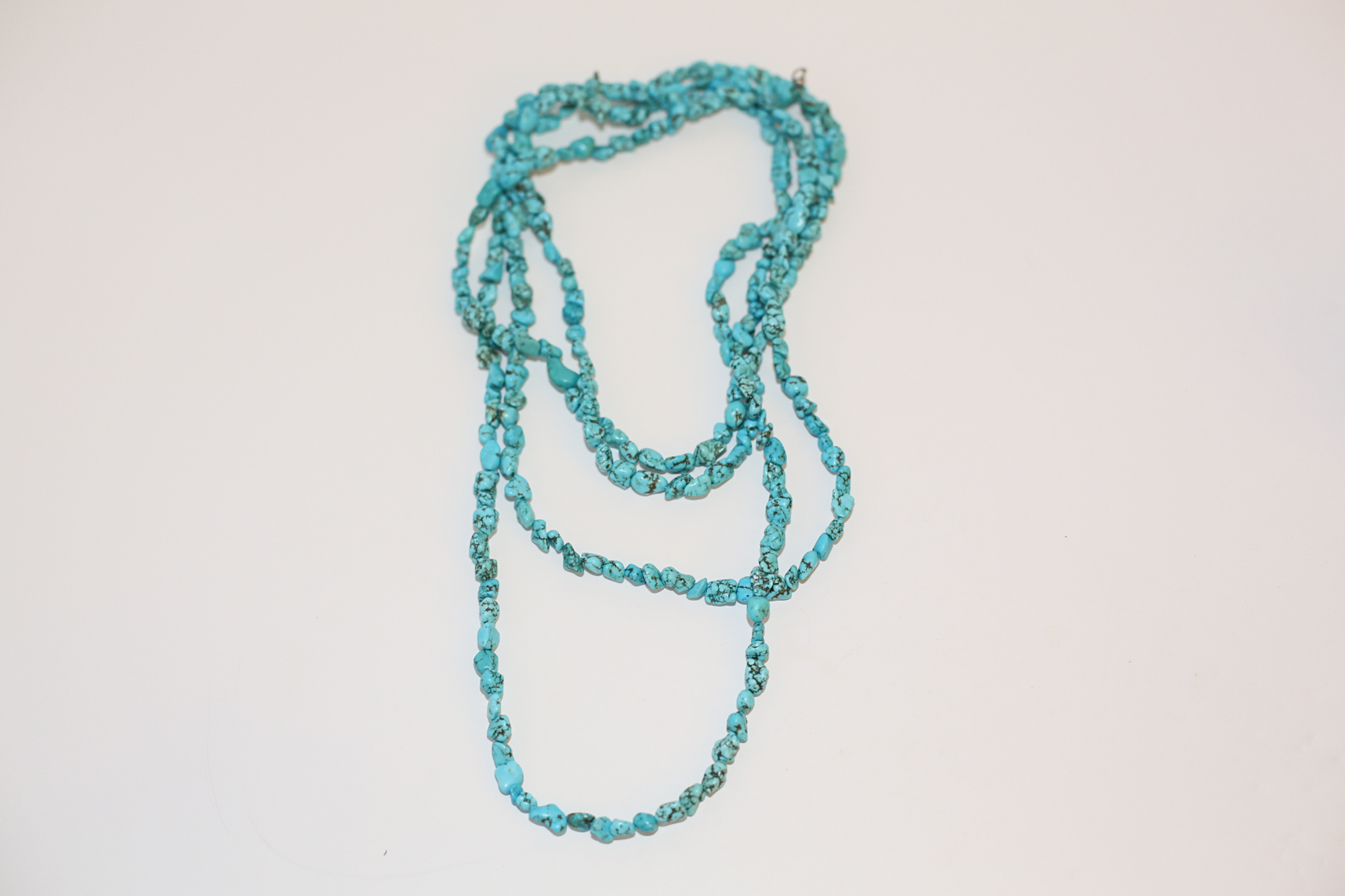 Multi-Strand Turquoise Necklace with Cuff Bracelets