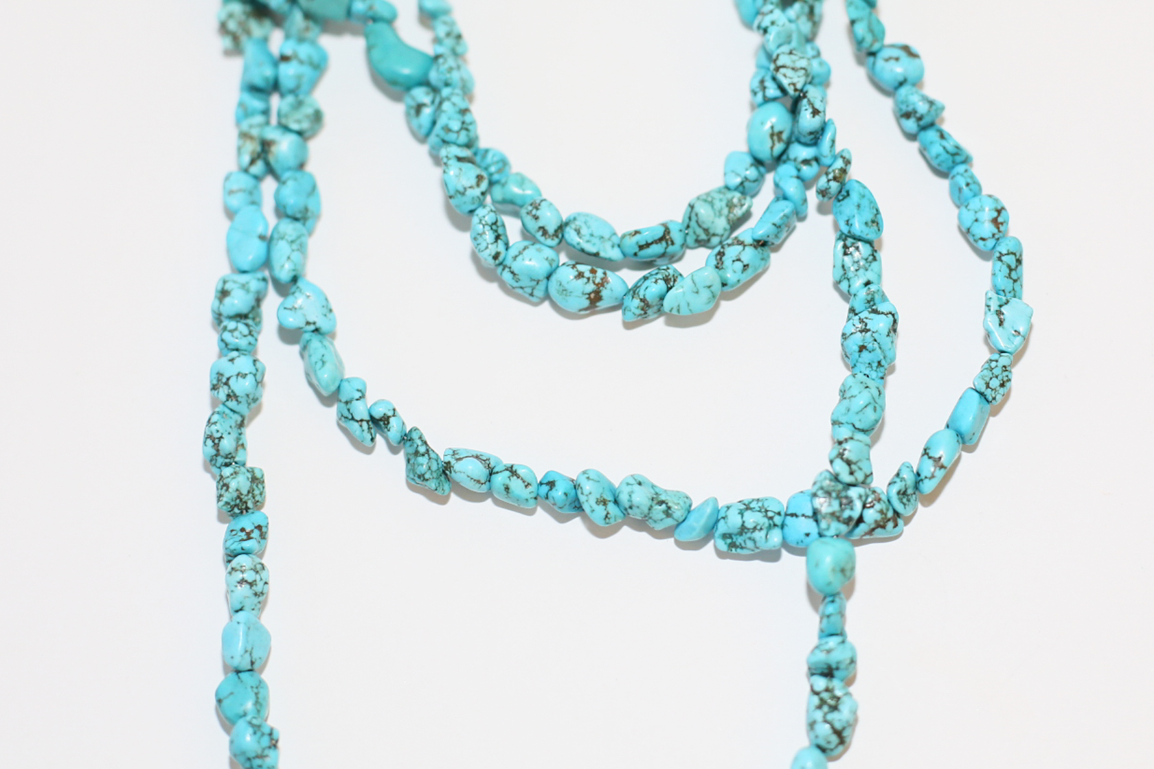 Multi-Strand Turquoise Necklace with Cuff Bracelets