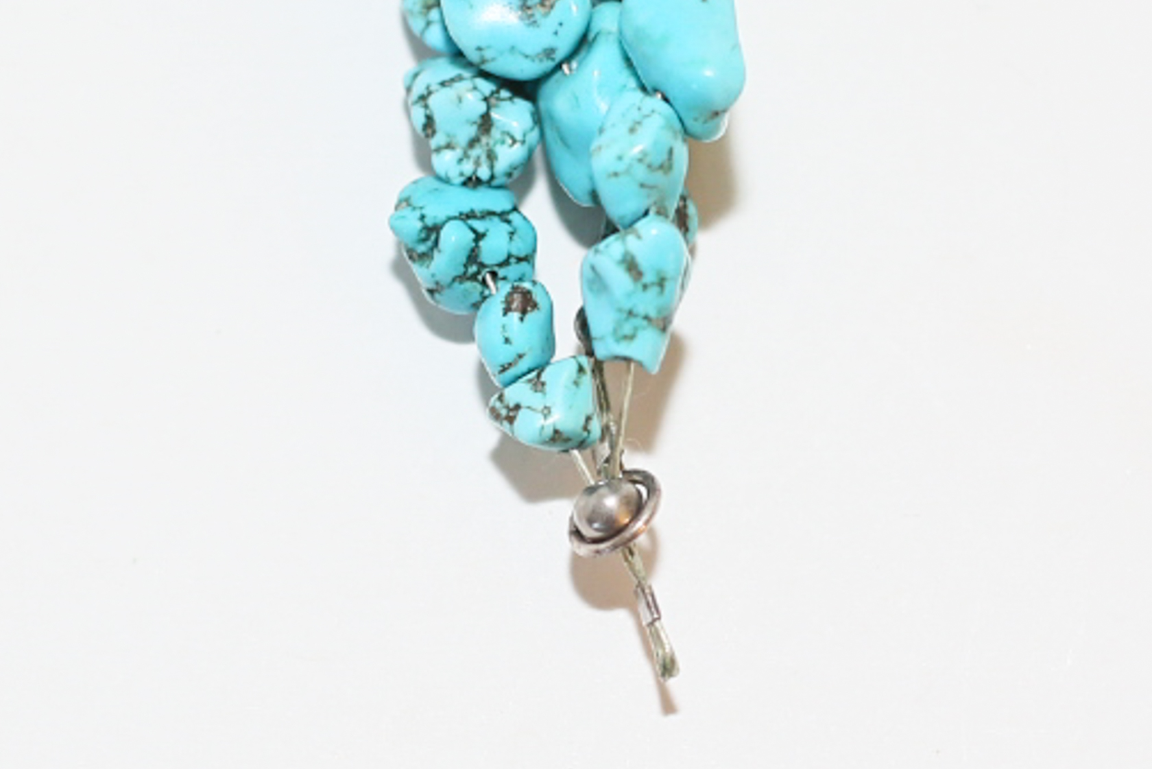 Multi-Strand Turquoise Necklace with Cuff Bracelets