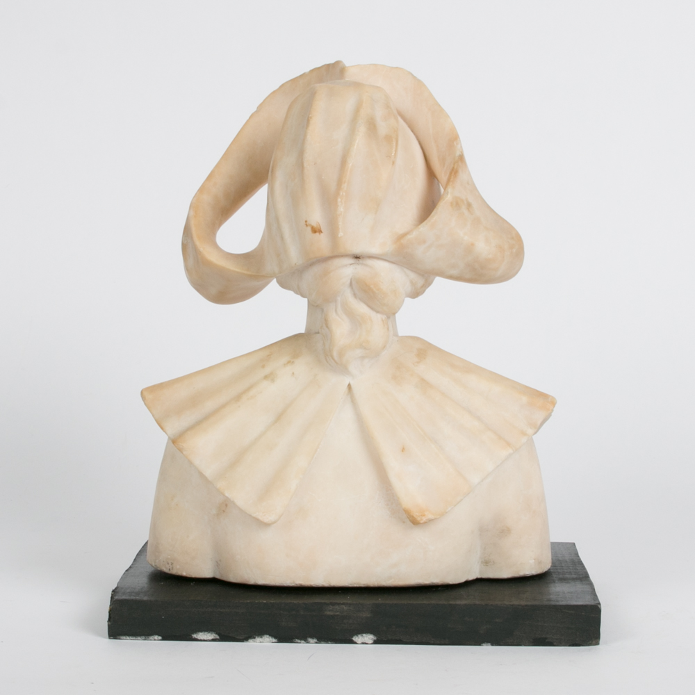 Alabaster Bust of Dutch Woman